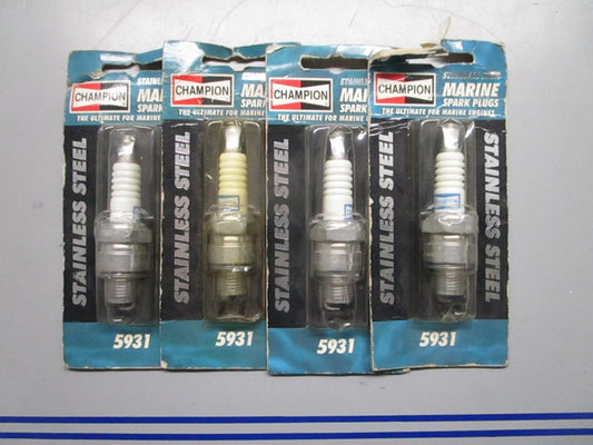 *NEW OEM* (LOT OF 4) 0820 Champion Spark Plug 5931 Replaces: QL82C