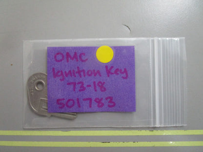 *NEW OEM* 0810 OMC Johnson Evinrude Ignition Key 73-18 501783 0501783