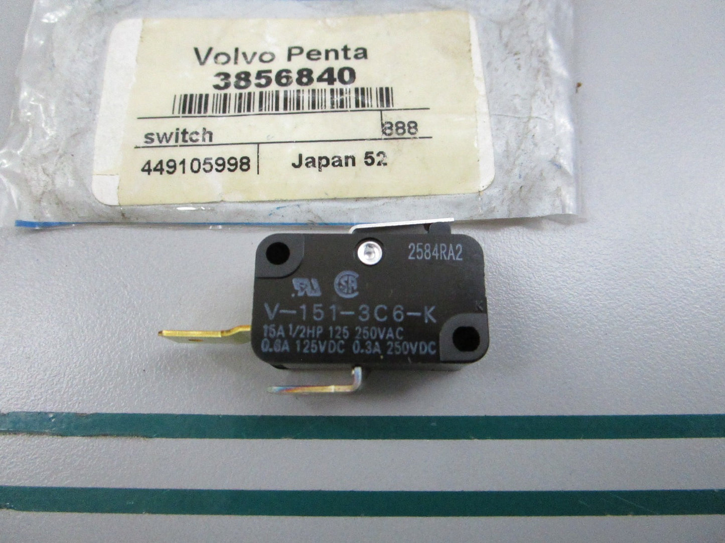 NEW OEM 3856840 Volvo Penta Switch 0810
