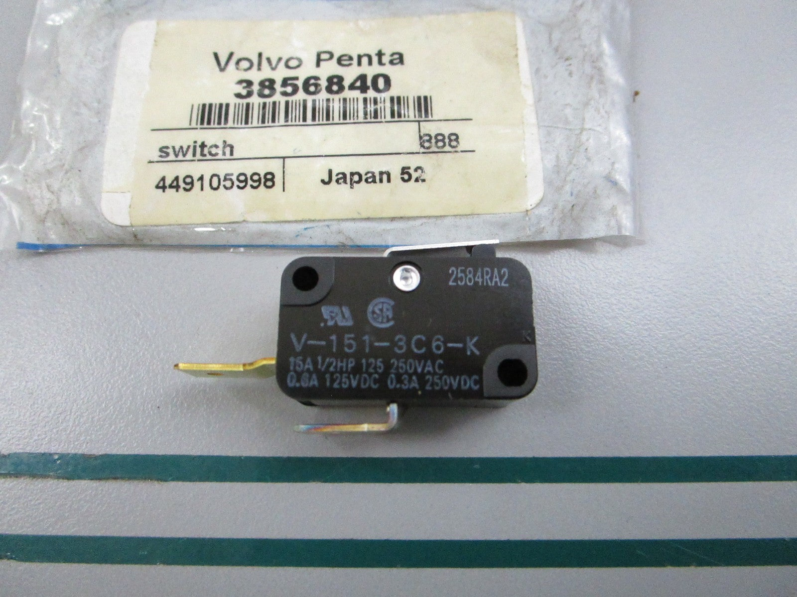 NEW OEM 3856840 Volvo Penta Switch 0810
