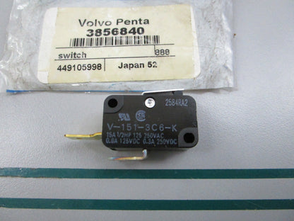 NEW OEM 3856840 Volvo Penta Switch 0810