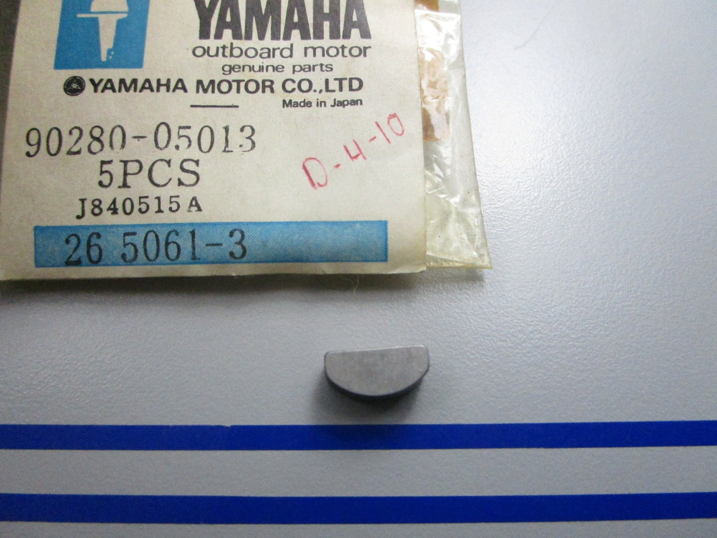 *NEW OEM* 0810 Yamaha Woodruff Key 90280-05013-00