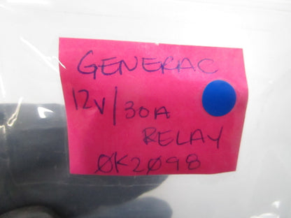 *NEW OEM* 0810 Generac 12V/30A Relay 0K2098