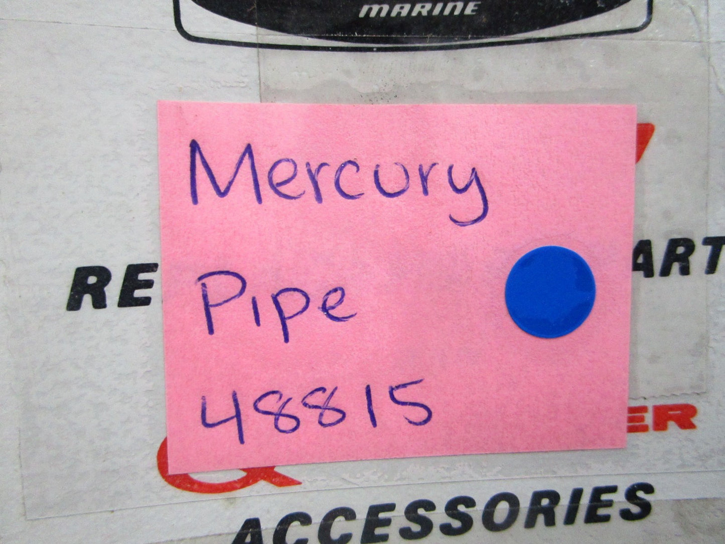 NEW OEM 48815 Mercury Quicksilver Pipe 0810
