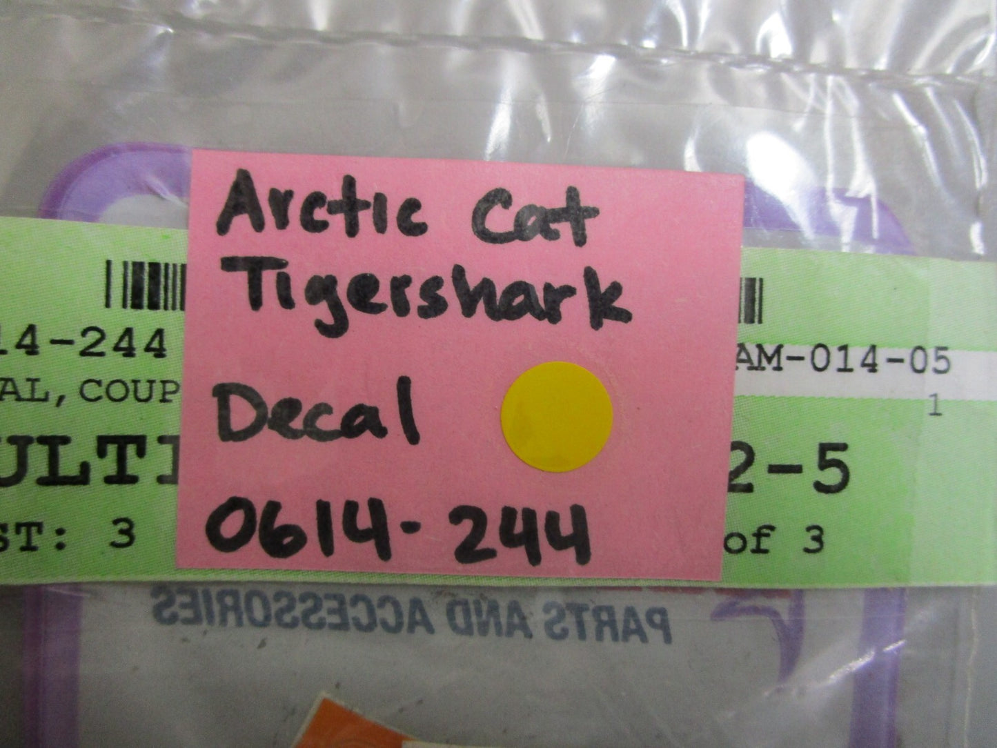 *NEW OEM* 0810 Arctic Cat Tigershark Decal 0614-244