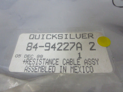 *NEW OEM* 0810 Mercury Quicksilver Resistance Cable Assembly 84-94227A2