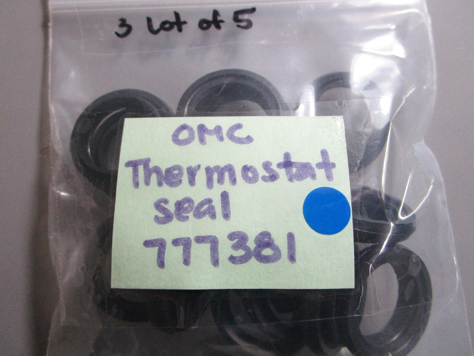 *NEW OEM* (LOT OF 5) 0810 OMC Johnson Evinrude Thermostat Seal 777381 0777381