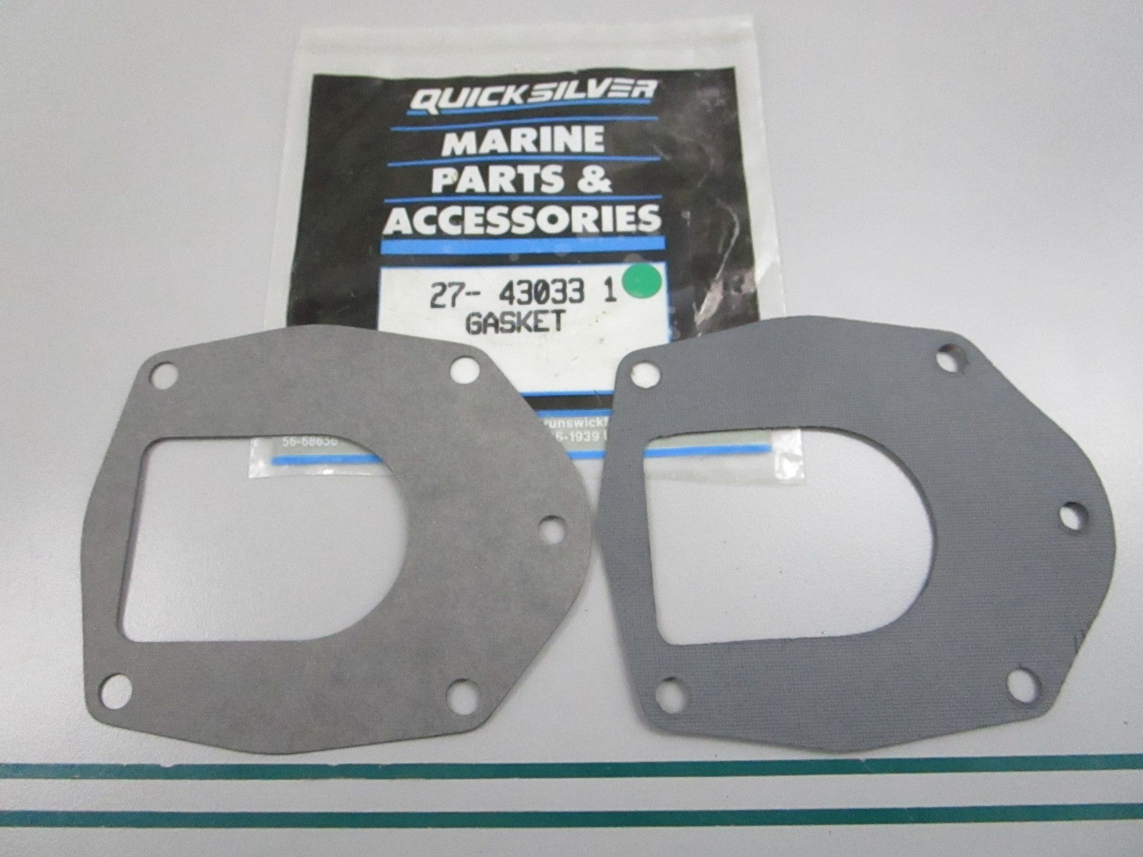 NEW OEM (LOT OF 2) 27-43033 1 Mercury Quicksilver Gasket 0810