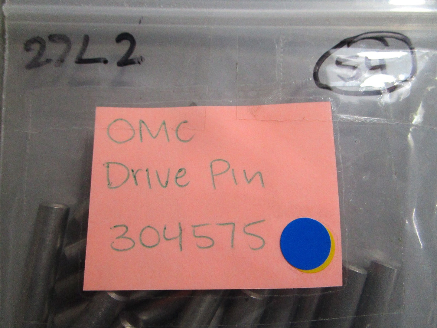 *NEW OEM* (LOT OF 2) 0810 OMC Johnson Evinrude Drive Pin 304575 0304575