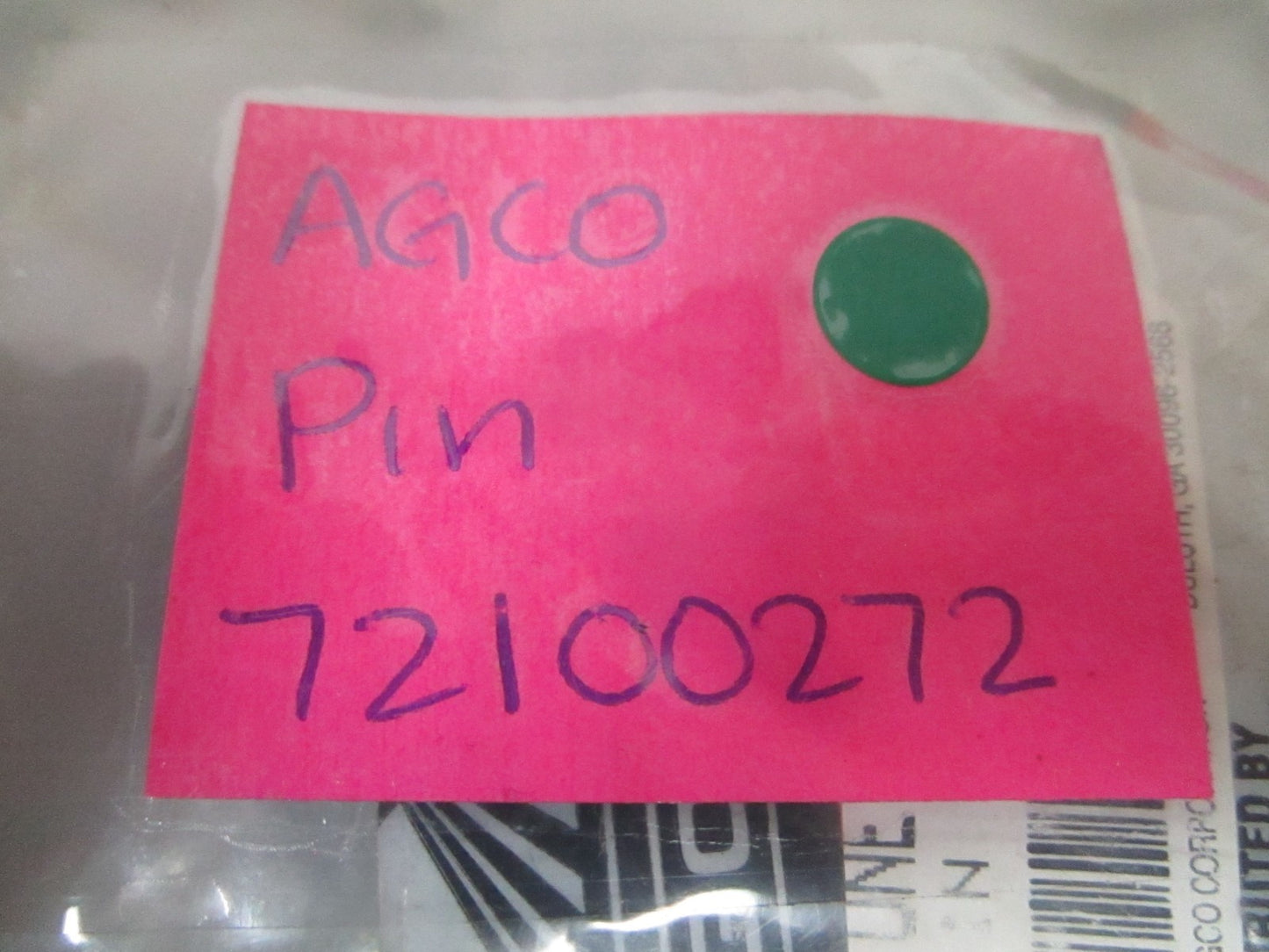 NEW OEM 72100272 AGCO Pin 0810