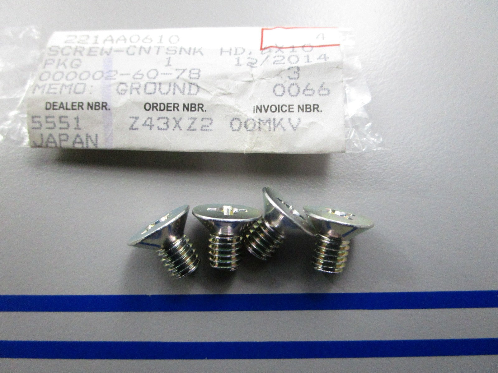 *NEW OEM* (LOT OF 4) 0810 Arctic Cat Screw 221AA0610