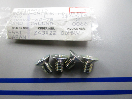 *NEW OEM* (LOT OF 4) 0810 Arctic Cat Screw 221AA0610
