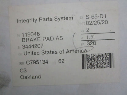 *NEW OEM* 0820 Crown Brake Pad Assy 119046