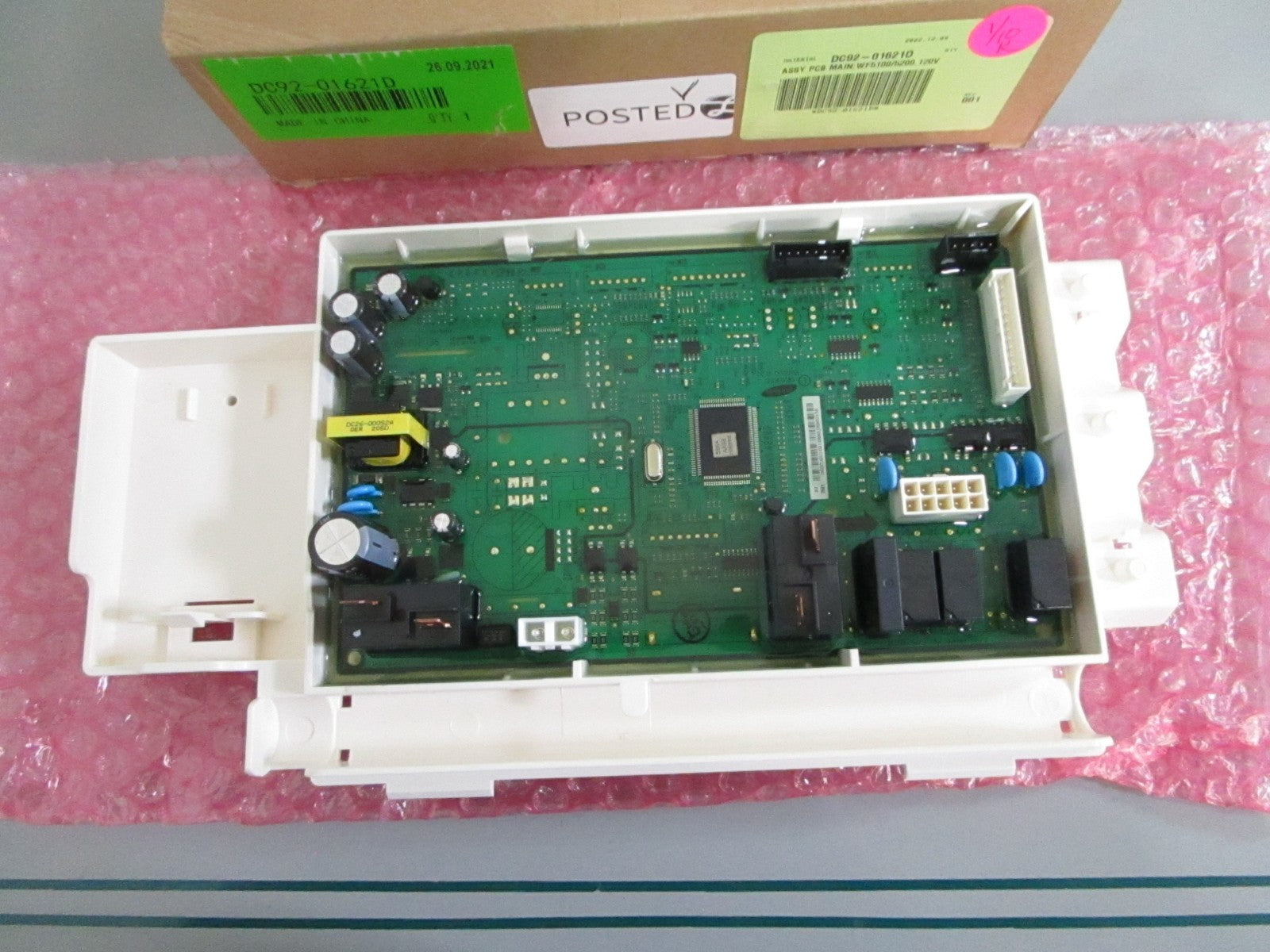 NEW OEM DC92-01621D Samsung Washer Control Board 0820