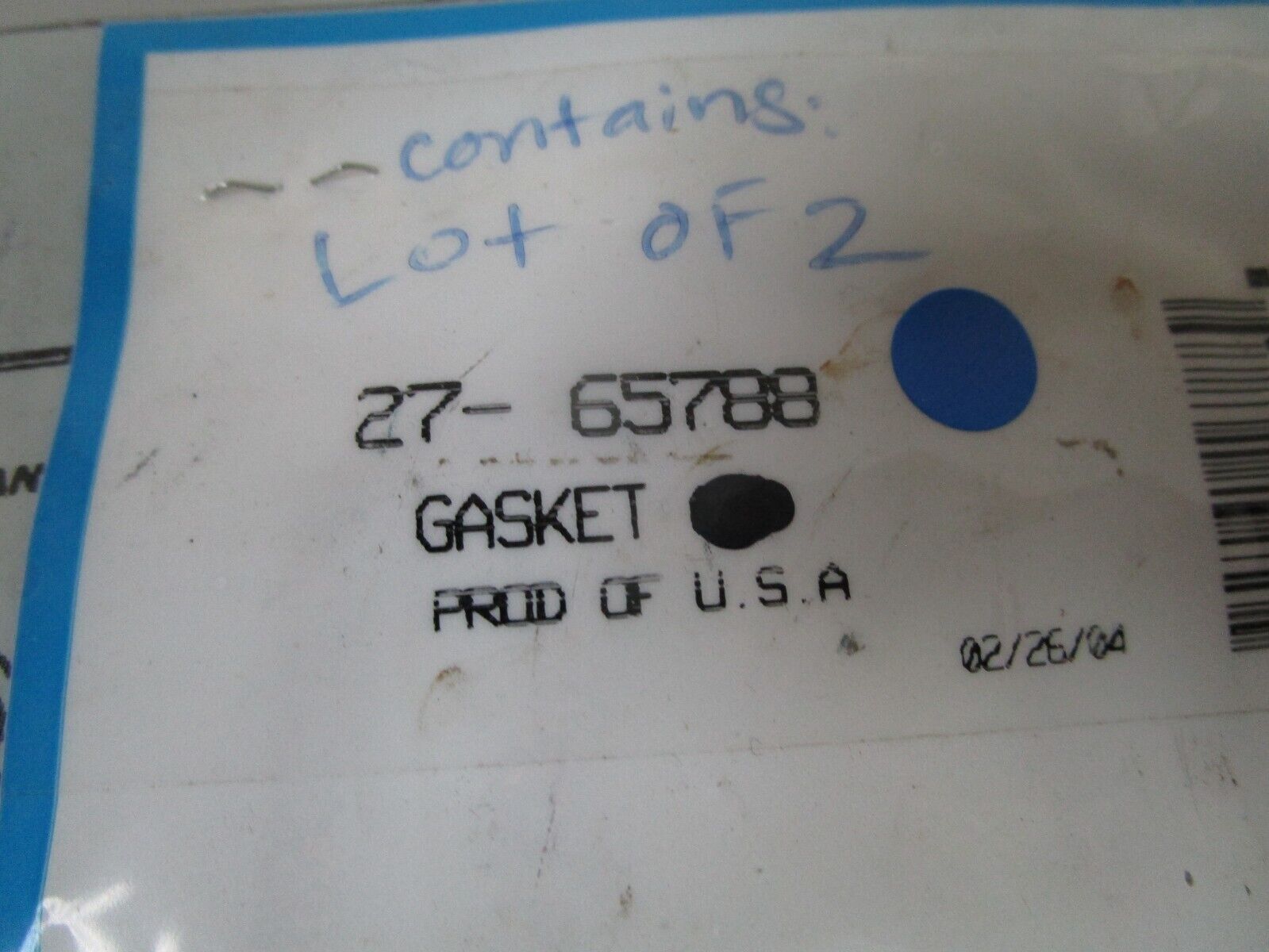 *NEW OEM* (LOT OF 2) 0810 Mercury Quicksilver Gasket 27-65788