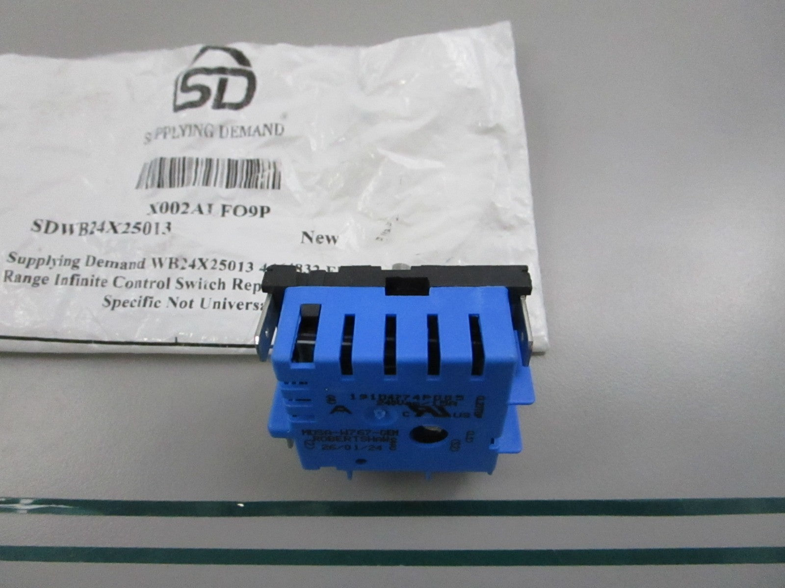 Supplying Demand NEW Range Infinite Control Switch SDWB24X25013 For: GE NOS 0810