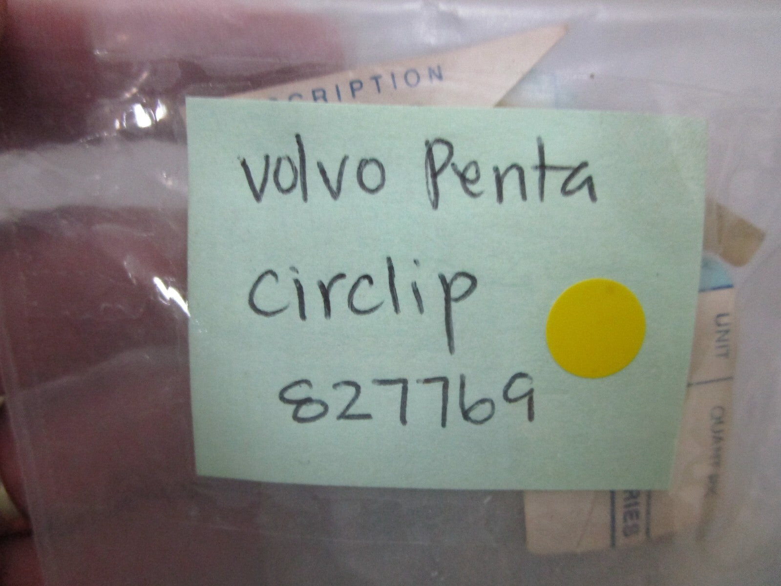 *NEW OEM* 0750 Volvo Penta CIRCLIP 827769