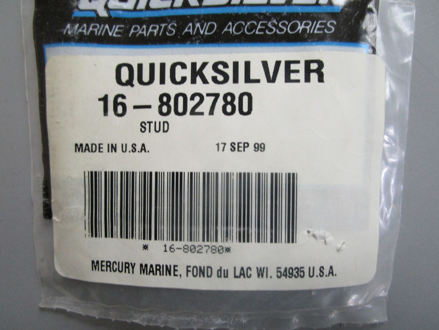 *NEW OEM* 0810 Mercury Quicksilver Stud 16-802780