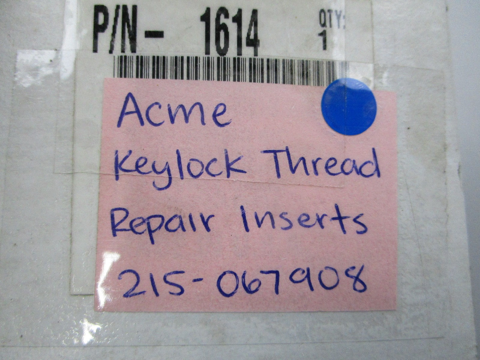 NEW OEM 215-067908 Acme Keylock Thread Repair Inserts 0810