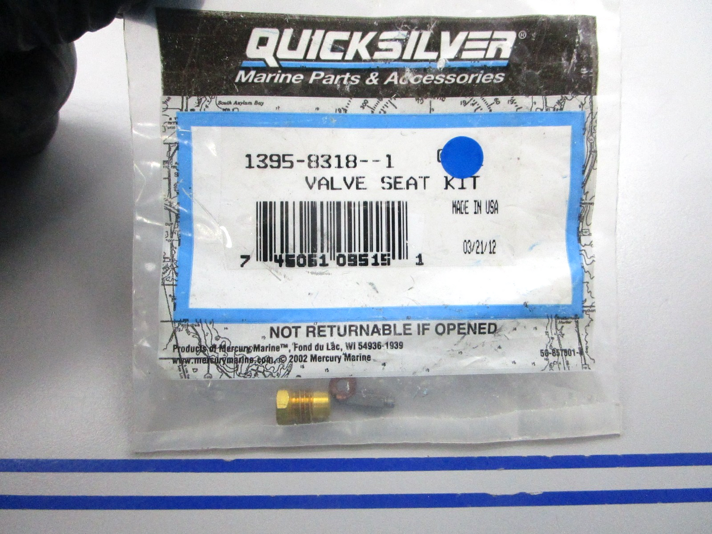 NEW OEM 1395-8318-1 Mercury Quicksilver Valve Seat Kit 0810