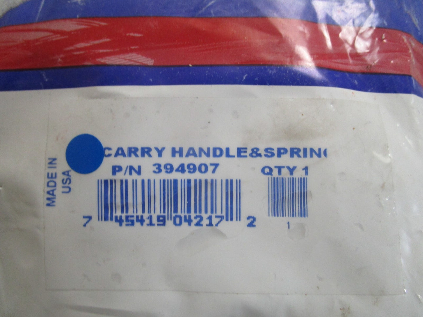 *NEW OEM* 0810 OMC Johnson Evinrude Carry Handle & Spring 394907 0394907