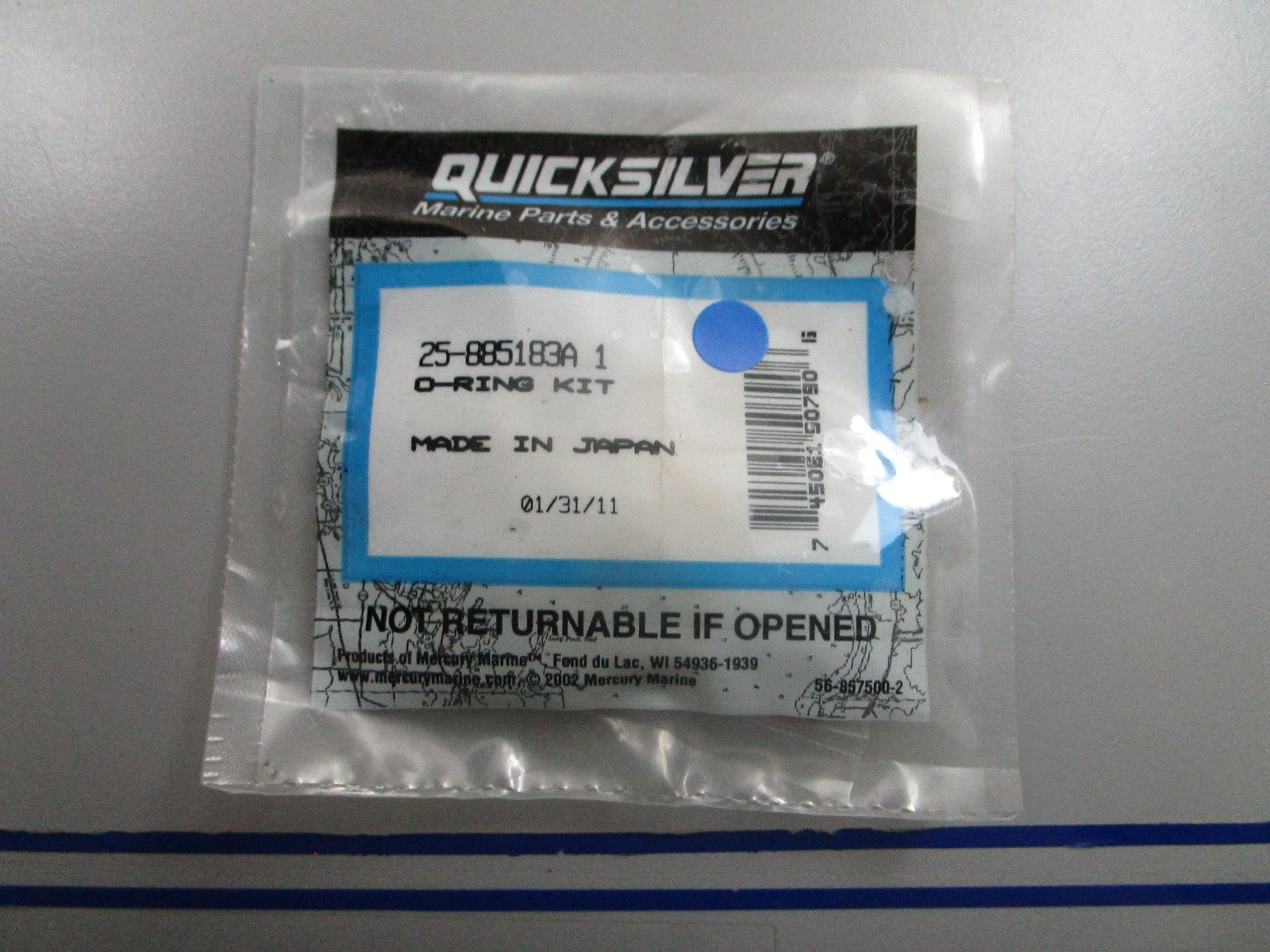 *NEW OEM* 0810 Mercury Quicksilver O-Ring Kit 25-85183A 1