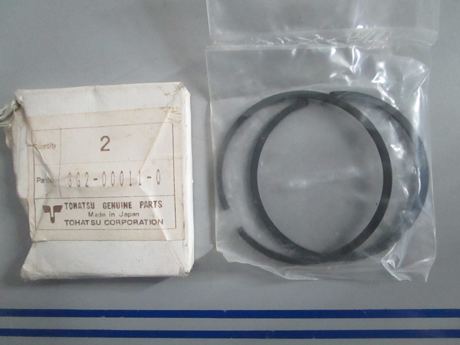NEW OEM 3G2-00011-0 Tohatsu 2 Piston Ring Set 0820