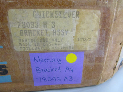 *NEW OEM* 0820 Mercury Quicksilver Bracket Ay 78093A3