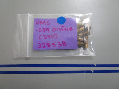 *NEW OEM* 0810 OMC Johnson Evinrude .039 Orifice (39D) 328538 0328538