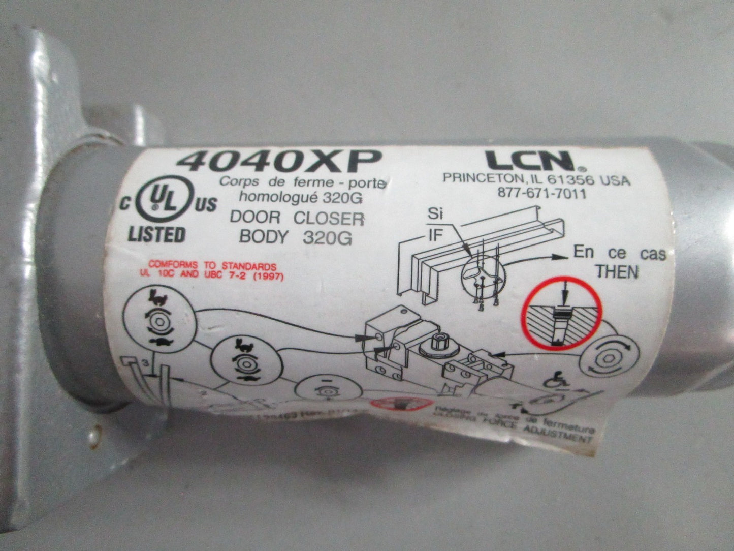 NEW OEM 320G 4040XP LCN Door Closer Body 0820
