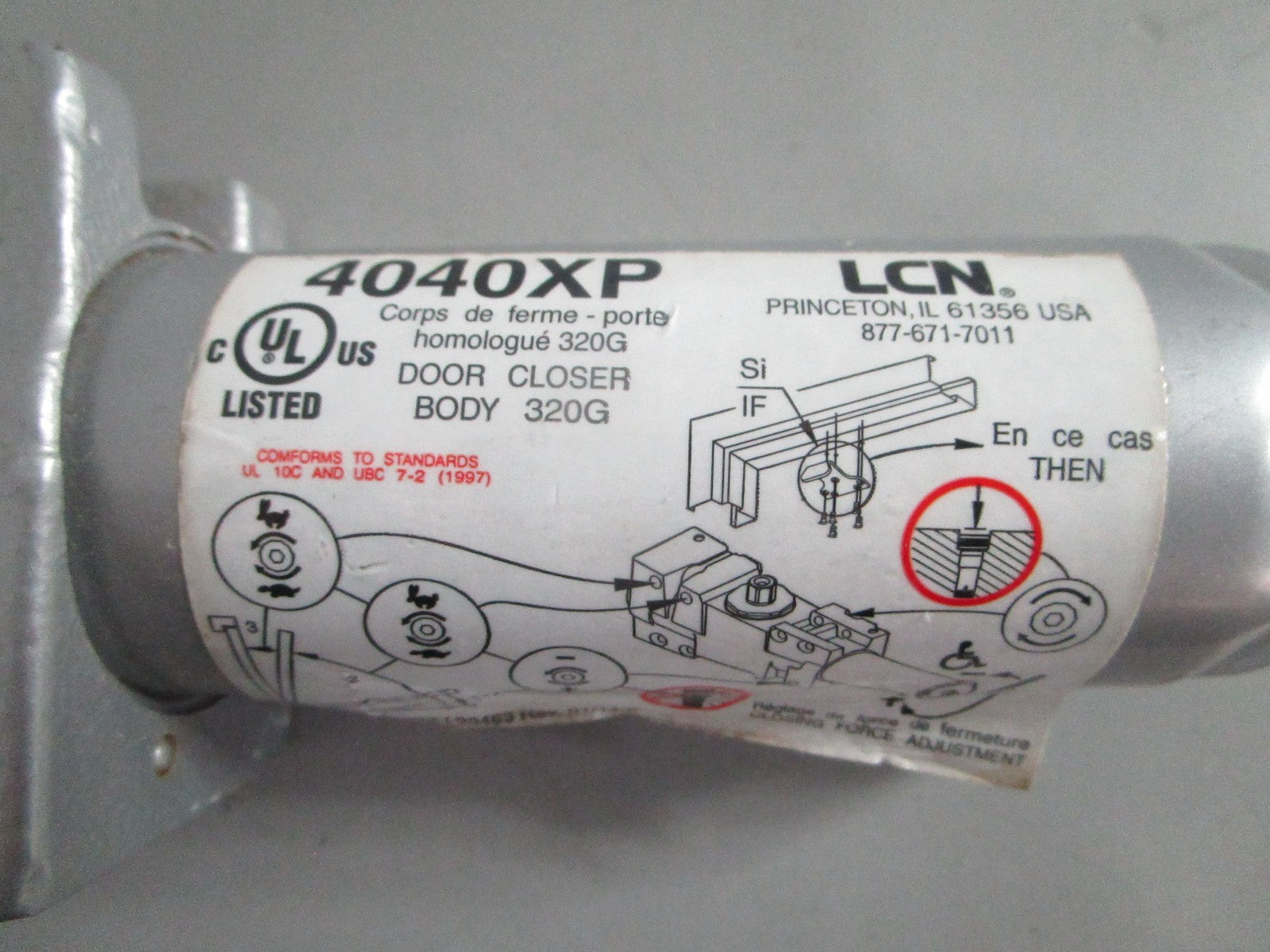 NEW OEM 320G 4040XP LCN Door Closer Body 0820