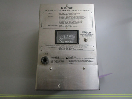 *NEW* 0820 NewMar 20 AMP Automatic Battery Charger RM-20F
