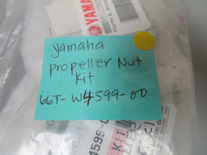 *NEW OEM* 0750 Yamaha PROPELLER NUT KIT 66T-W4599-00