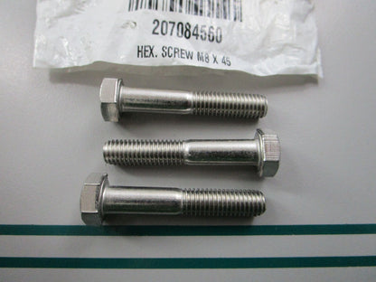 NEW (LOT OF 3) 207084560 Sea-Doo Hex Screw 0810