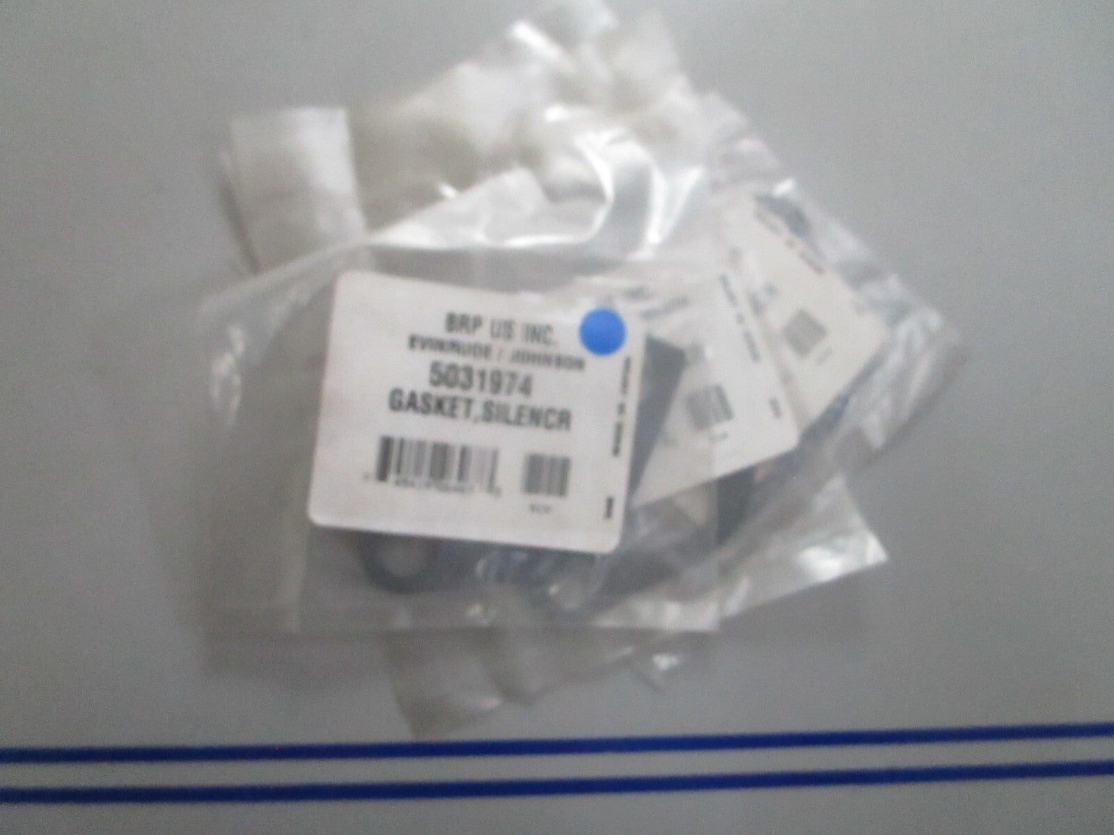 *NEW OEM* (LOT OF 3) 0810 OMC Johnson Evinrude Silencer Gasket 5031974
