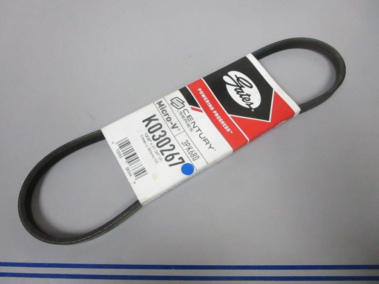 NEW K030267 Gates Micro-V 13/32" x 27 ⅜" Serpentine Belt 0720