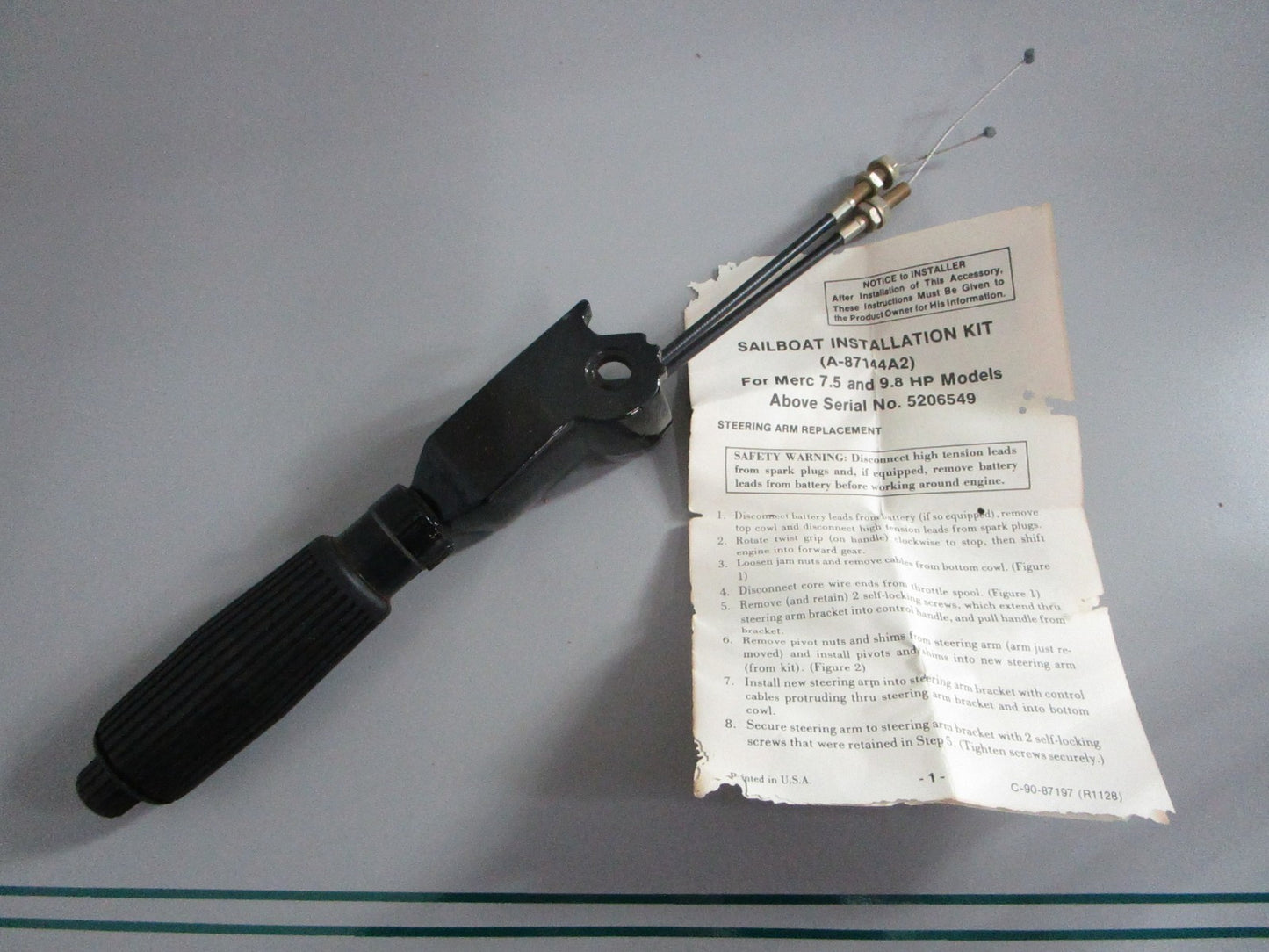NEW OEM 87144A2 Mercury Quicksilver Tiller Handle 0820
