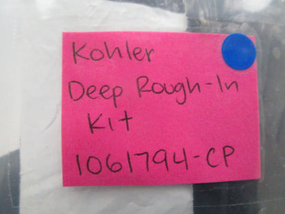 *NEW OEM* 0810 Kohler Deep Rough-In Kit 1061794-CP