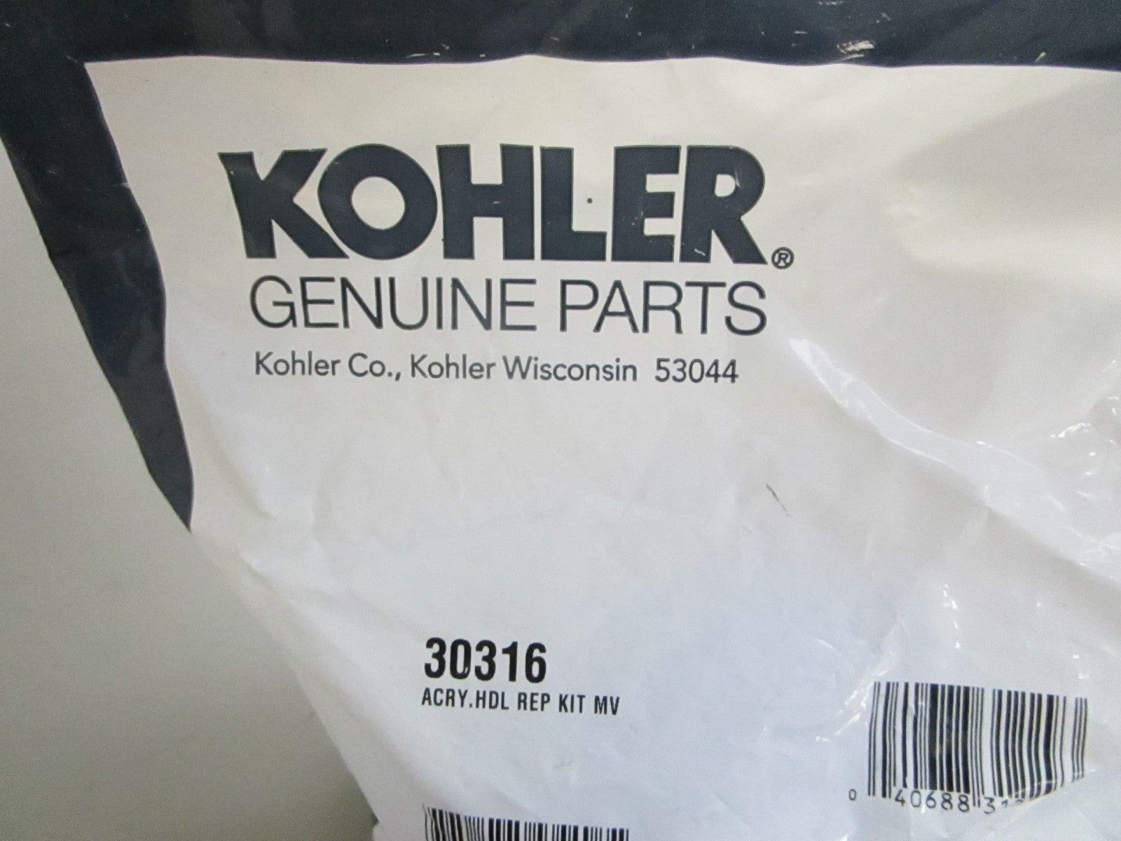 *NEW OEM* 0820 Kohler Acrylic Handle Kit 30316