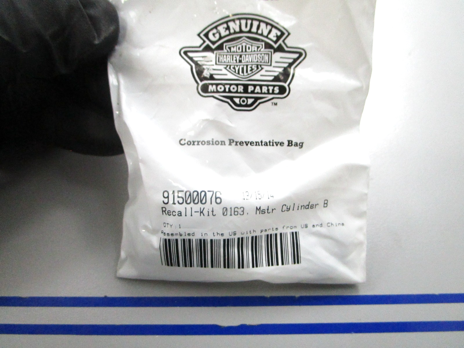 *NEW OEM* 0810 Harley Davidson Master Cylinder Banjo Recall Kit 91500076