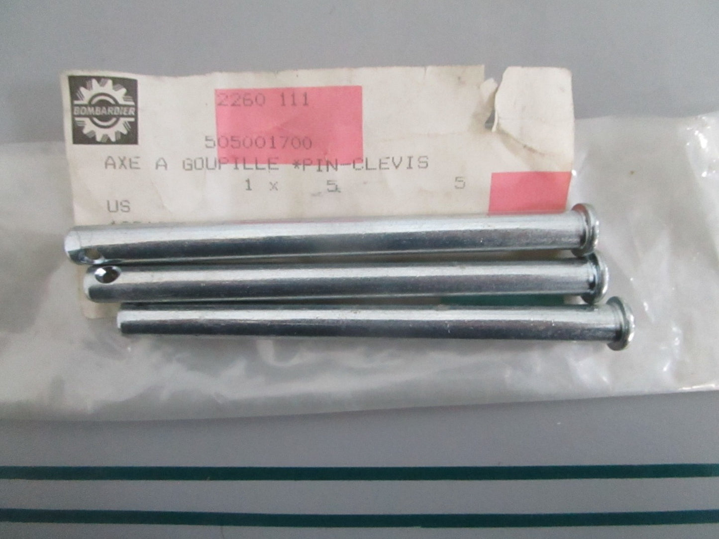 NEW OEM (LOT OF 3) 505001700 Ski-Doo Clevis Pin 0820