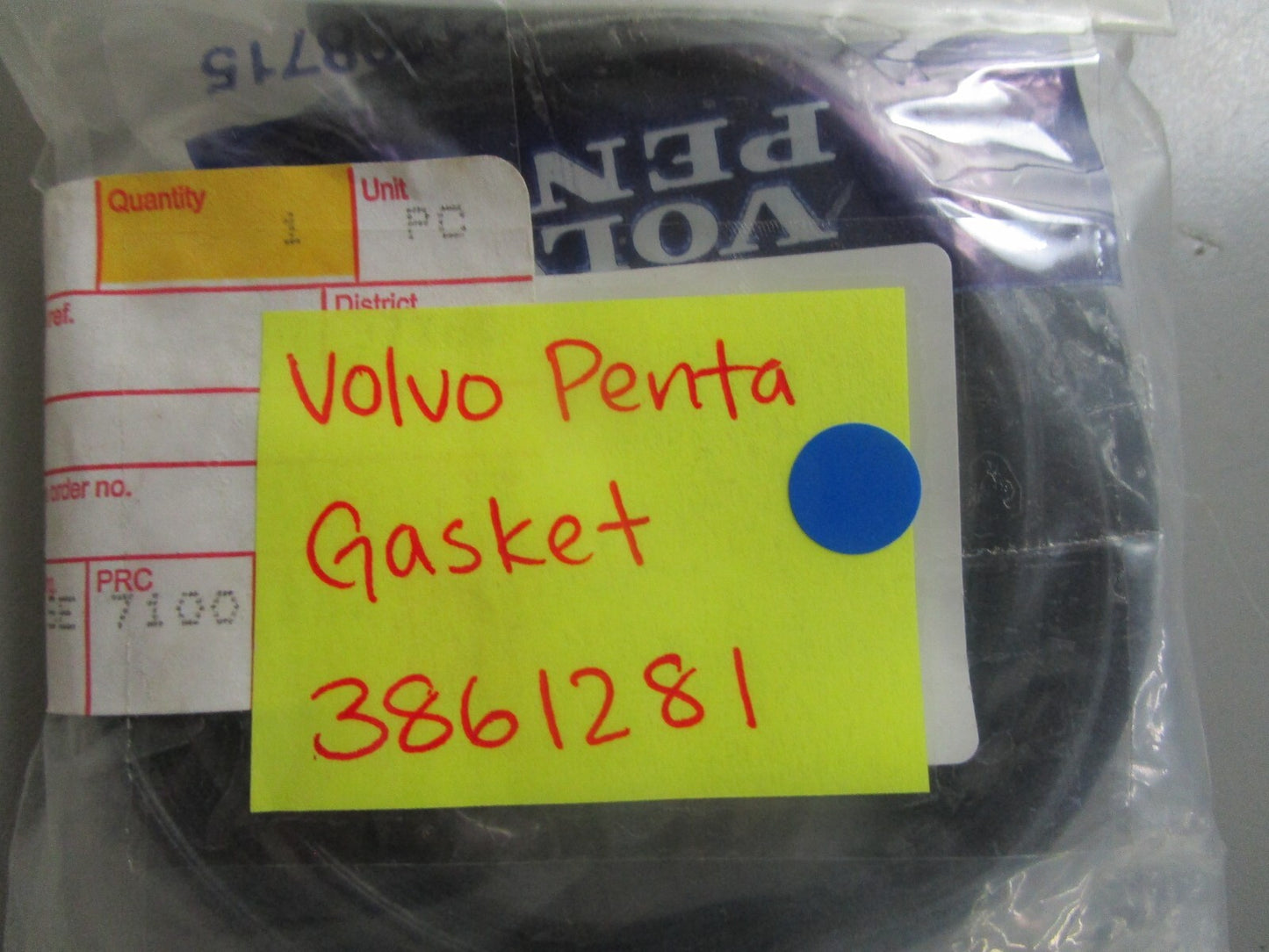 *NEW OEM* 0810 Volvo Penta Gasket 3861281