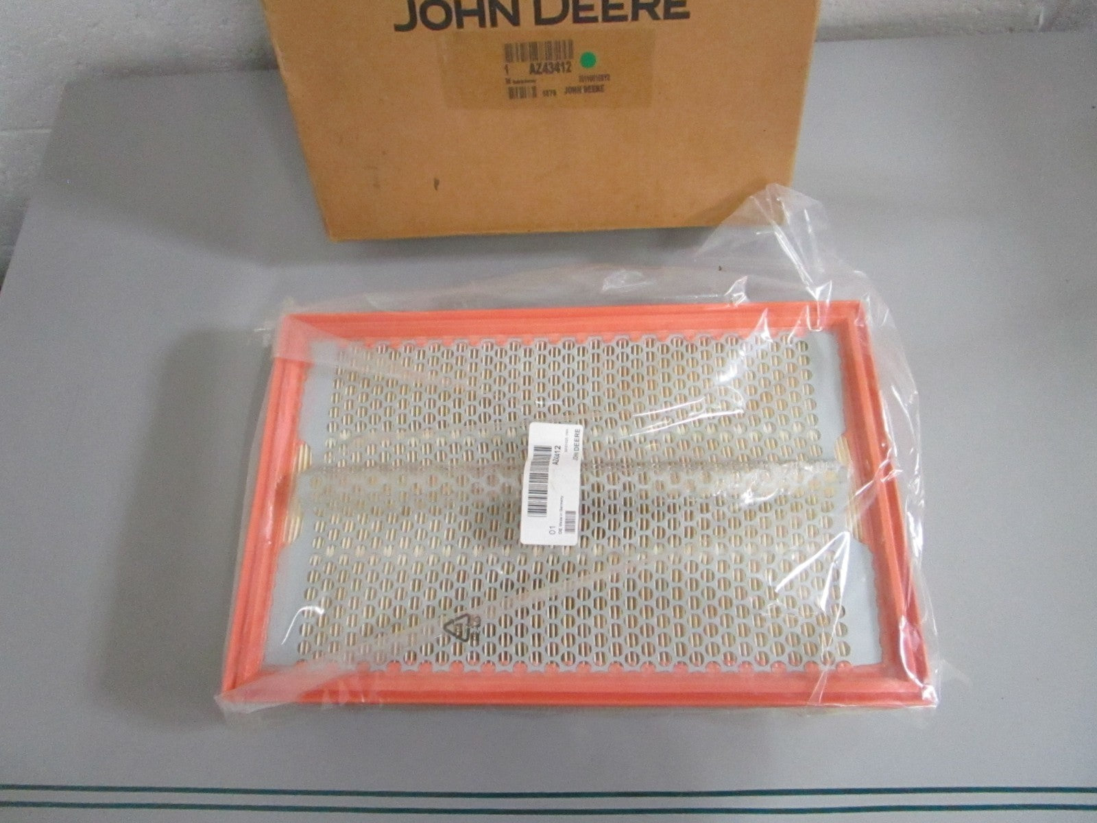 John Deere AZ43412 Cab Air Conditioner Filter Combine Harvester NEW OEM 0820