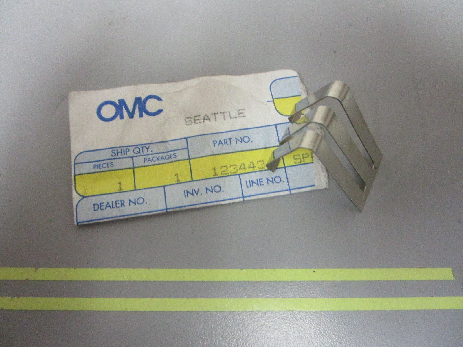 *NEW OEM* 0720 OMC Johnson Evinrude Neutral Lock Spring 123443 0123443