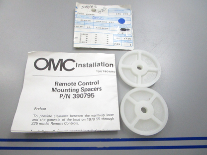 NEW OEM 390795 0390795 OMC Johnson Evinrude Spacer Kit 0810