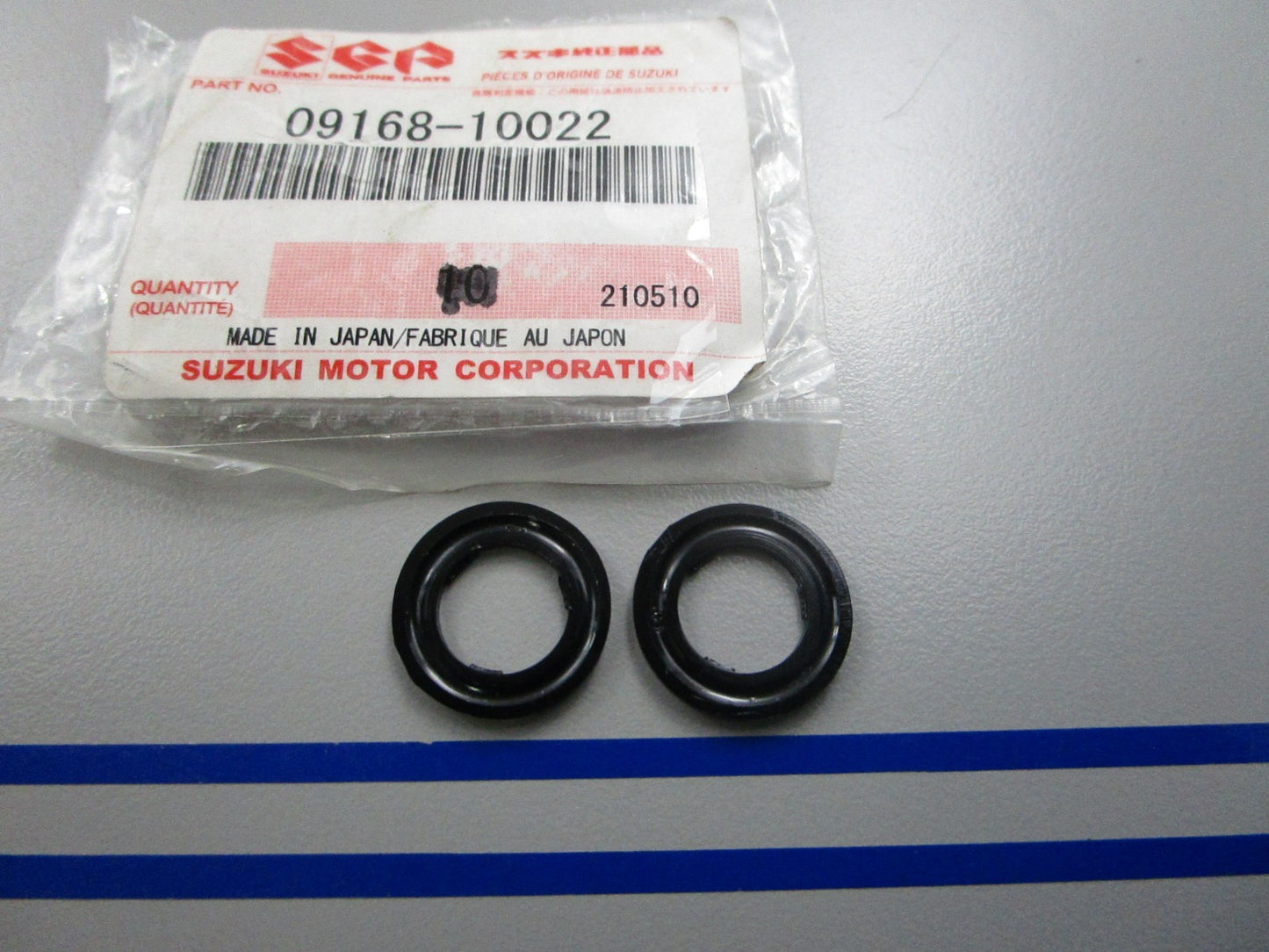 *NEW OEM* (LOT OF 2) 0810 Suzuki Drain Plug Gasket 09168-10022