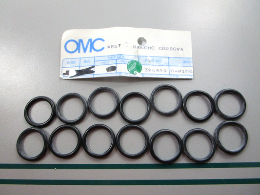 NEW OEM (LOT OF 14) 326649 0326649 OMC Johnson Evinrude O-Ring 0810