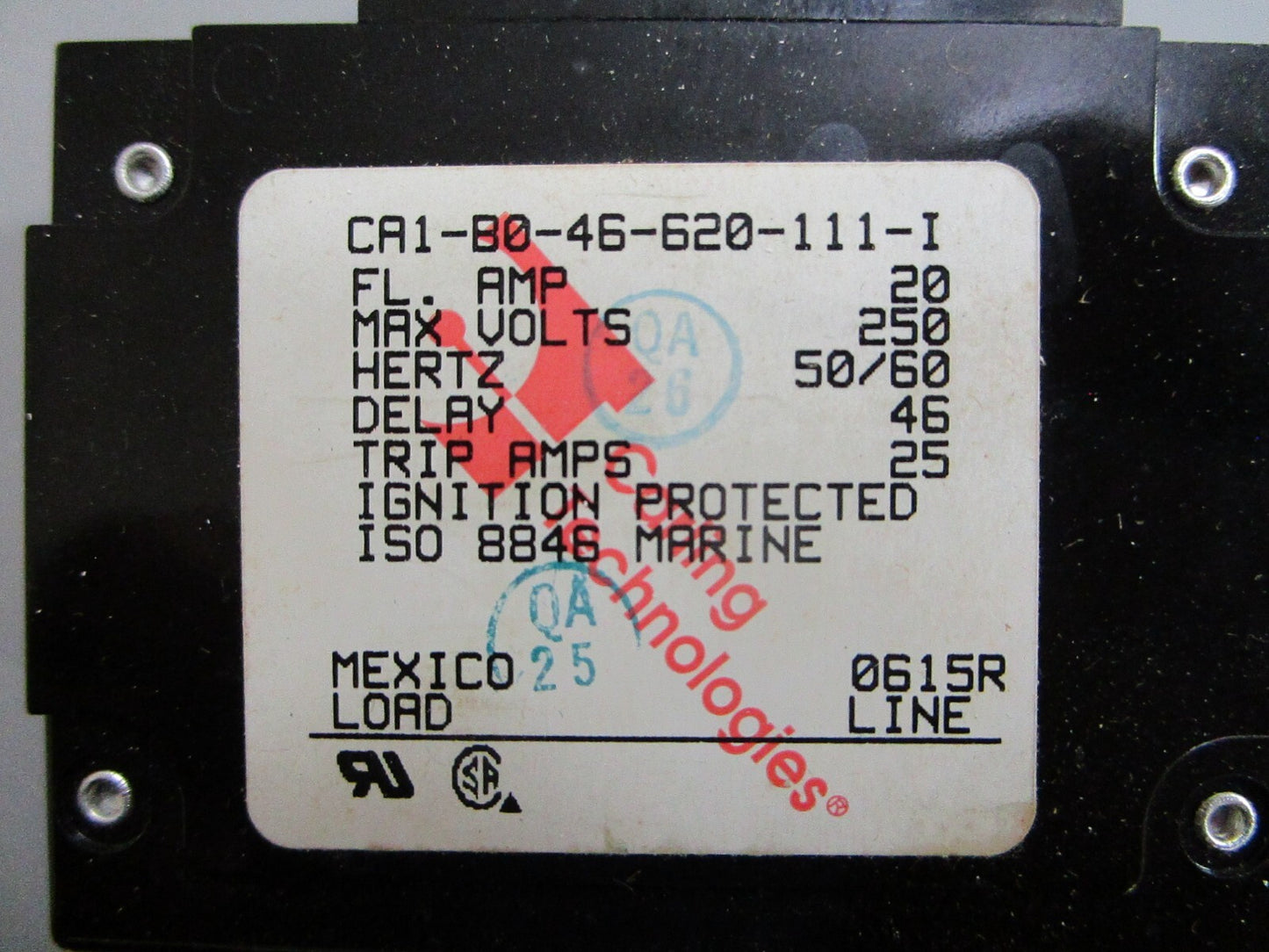 *NEW OEM* 0820 Kohler Breaker X-506-53 CA1-B0-46-620-111-I