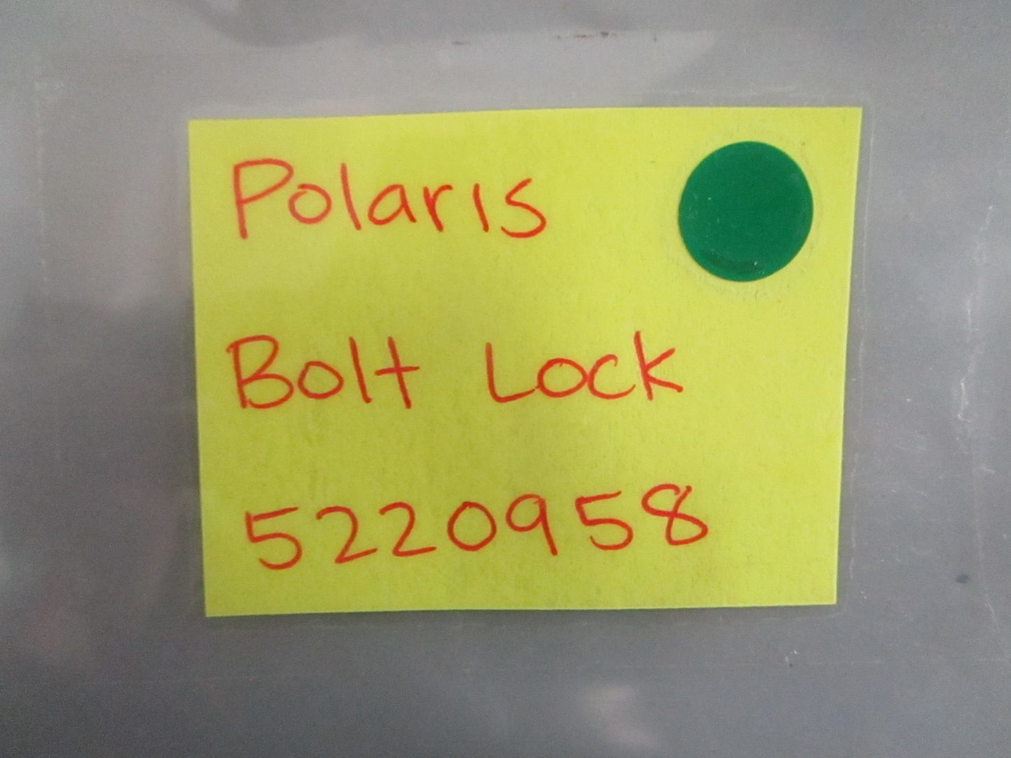 NEW OEM 5220958 Polaris Bolt Lock 0820