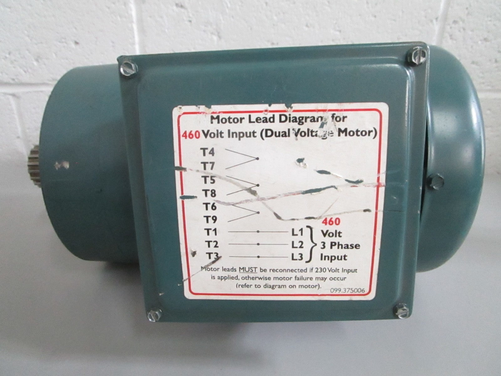 Baldor Super-E VEUHM3546 1HP 1760RPM 3PH 460V TEFC 56C Motor NOS NEW OEM 0820